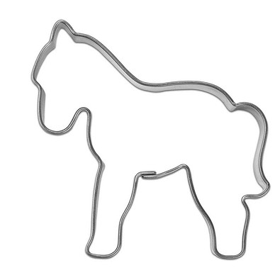 Backförmchen in der Werbetüte, Haustiere, Pferd, 2-seit. Druck