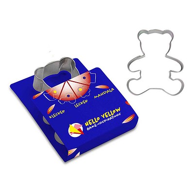 Backförmchen Kids, Teddybär, 1-seit. Druck