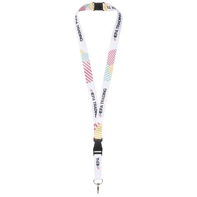 Balta Sublimation Lanyard mit Schnapp- und Sicherheitsverschluss, schwarz, 20mm