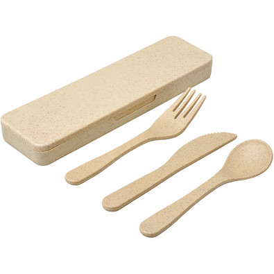 Bamberg Besteckset aus Bambusfaser, beige Bamberg Besteckset aus Bambusfaser, beige