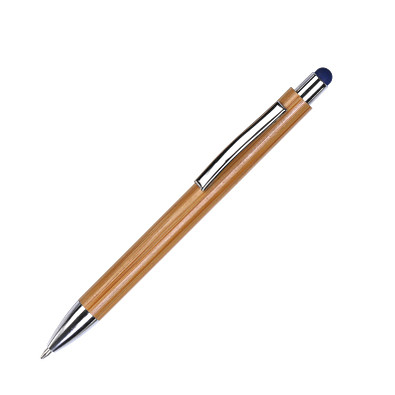 LANCE® Bambus-Touch-Kugelschreiber  Sapporo, blau