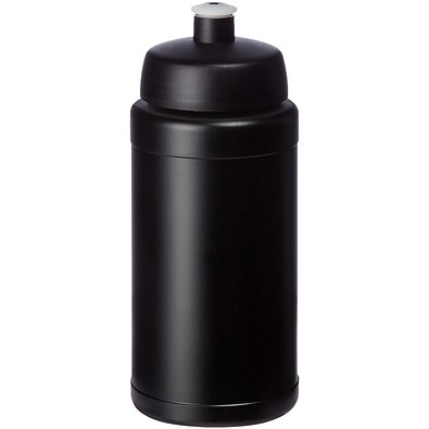 Baseline® Plus 500 ml Flasche mit Sportdeckel, schwarz/schwarz