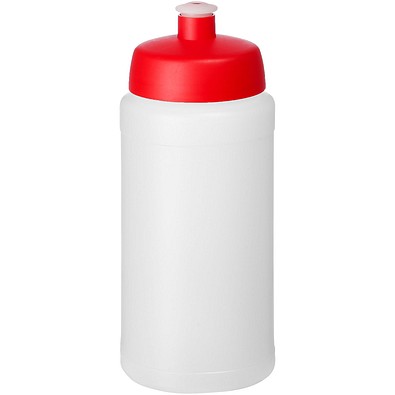 Baseline® Plus 500 ml Flasche mit Sportdeckel, transparent/rot