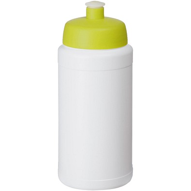 Baseline® Plus 500 ml Flasche mit Sportdeckel, weiß/limone