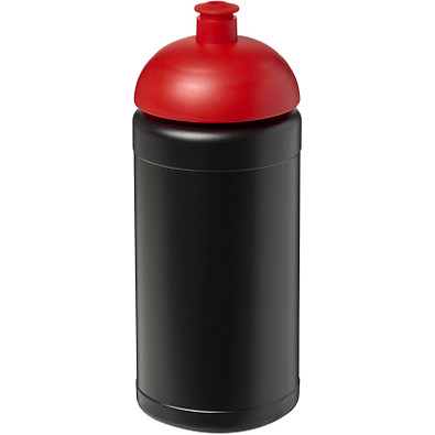 Baseline Plus Sportflasche mit Stülpdeckel, 500 ml, schwarz,rot Baseline Plus Sportflasche mit Stülpdeckel, 500 ml, schwarz,rot