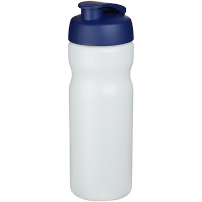 Baseline® Plus 650 ml Sportflasche mit Klappdeckel, transparent/blau