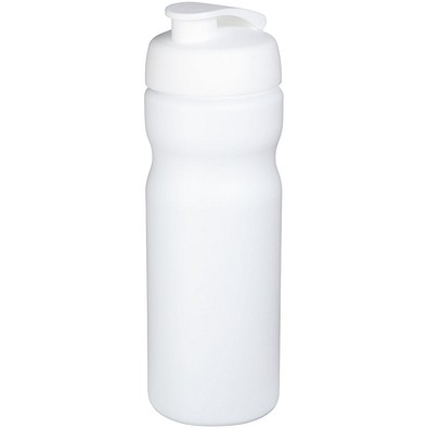 Baseline® Plus 650 ml Sportflasche mit Klappdeckel, weiß/weiß