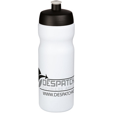 Baseline® Plus 650 ml Sportflasche, schwarz, weiß