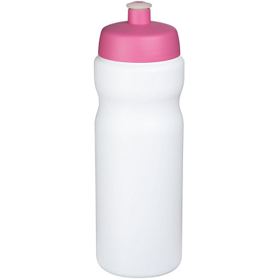 Baseline Plus Sportflasche, 650 ml, weiss,rosa