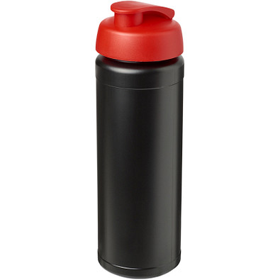 Baseline Plus grip Sportflasche mit Klappdeckel, 750 ml, schwarz/rot Baseline Plus grip Sportflasche mit Klappdeckel, 750 ml, schwarz/rot