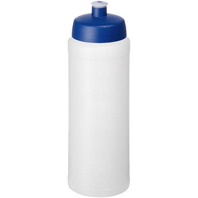 Baseline® Plus grip 750 ml Sportflasche mit Sportdeckel, transparent/blau