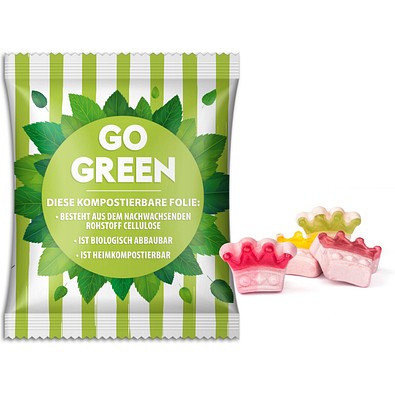 Beauty Sweeties, 16,4 g, Kronen, weiße kompostierbare Folie, inkl. Druck