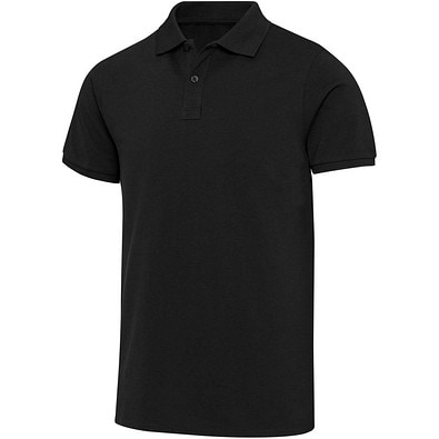 Beryl 220 g/m² Kurzärmeliges Poloshirt Bio-Recyclingmaterial (OCS), unisex, schwarz, S