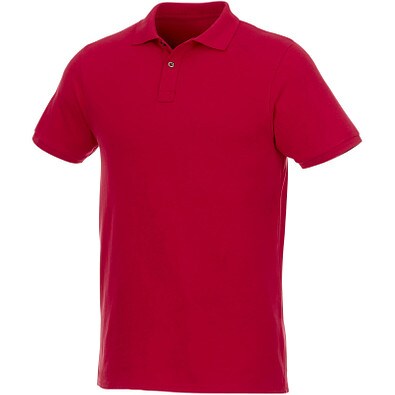 ELEVATE Herren Kurzarm Poloshirt Beryl aus Bio-Recyclingmaterial, rot, XL