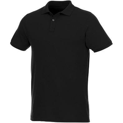 ELEVATE Herren Kurzarm Poloshirt Beryl aus Bio-Recyclingmaterial, schwarz, XXXL