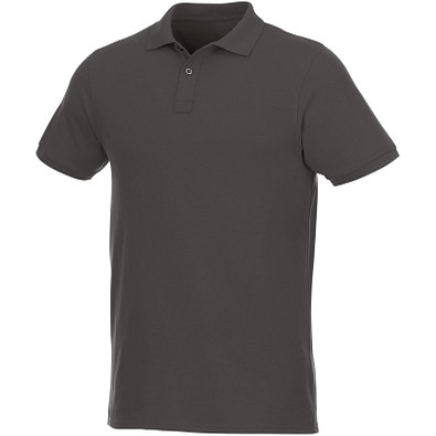 ELEVATE Herren Kurzarm Poloshirt Beryl aus Bio-Recyclingmaterial, grau, XS
