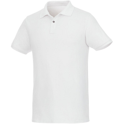 ELEVATE Herren Kurzarm Poloshirt Beryl aus Bio-Recyclingmaterial, weiß, XXXL