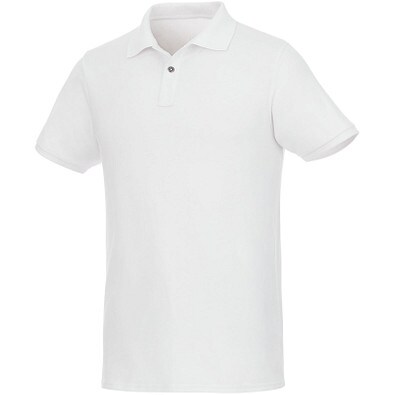 ELEVATE Herren Kurzarm Poloshirt Beryl aus Bio-Recyclingmaterial, weiß, XL