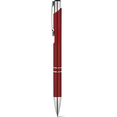 BETA BK. Aluminium-Kugelschreiber mit Clip, Burgunder