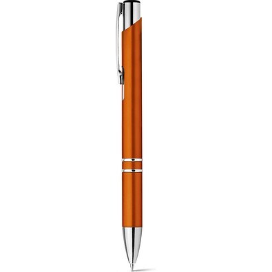 BETA PLASTIC. Kugelschreiber aus ABS mit Metallclip, Orange