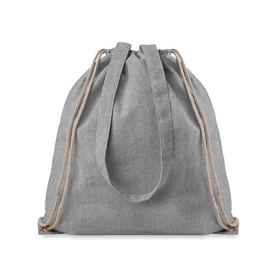 Beutel mit Kordelzug recycelt MOIRA DUO, Grau