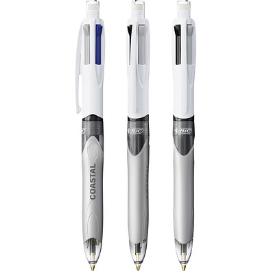 BIC® 4 Colours® 3+1Hb Kugelschreiber Weiß/Grau