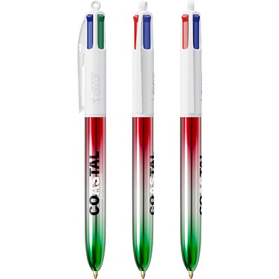BIC® 4 Colours® Flaggen Kollektion Grün - Silber - Rot