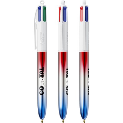 BIC® 4 Colours® Flaggen Kollektion Rot - Silber - Blau