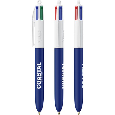 BIC® 4 Colours® Soft Weiß/Marineblau Weich