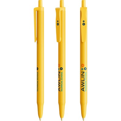 BIC® Clic Stic Kugelschreiber Gelb Blaue Tinte