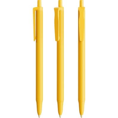 BIC® Clic Stic Kugelschreiber Gelb Blaue Tinte