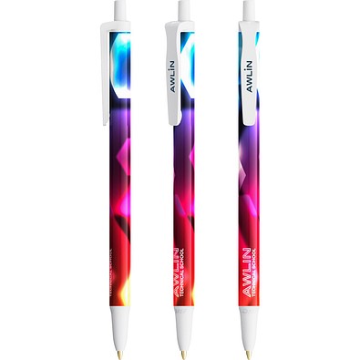 BIC® Clic Stic Kugelschreiber Weiß Blaue Tinte