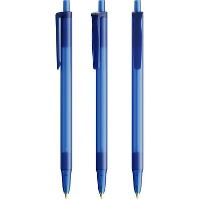 BIC® Clic Stic Softfeel Kugelschreiber Gefrostetes Dunkelblau Blaue Tinte
