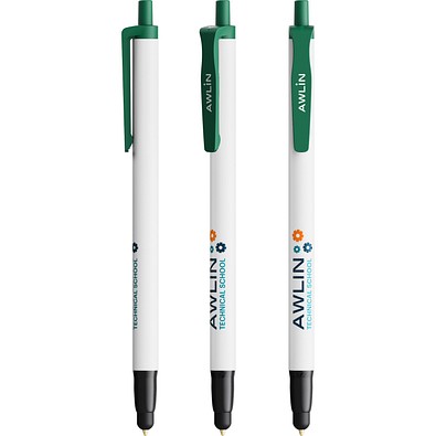 BIC® Clic Stic Stylus Ecolutions® Kugelschreiber Dunkelgrün Recycelt Blaue Tinte