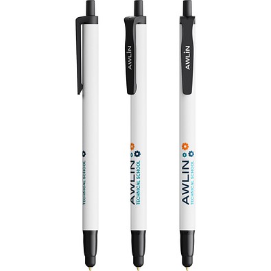 BIC® Clic Stic Stylus Ecolutions® Kugelschreiber Schwarz Recycelt Blaue Tinte