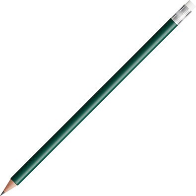 BIC® Evolution®  Radiergummi-Bleistift gespitzt, grün/silber/weiß