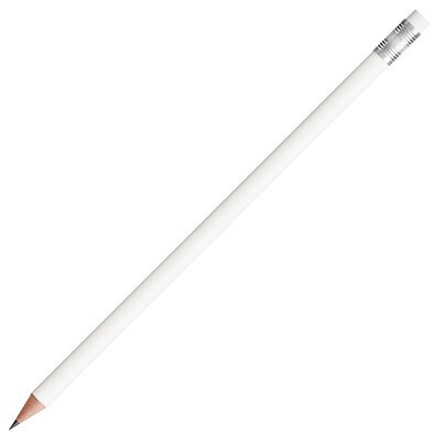 BIC® Evolution® Ecolutions® Radiergummi-Bleistift gespitzt, weiß/silber/weiß