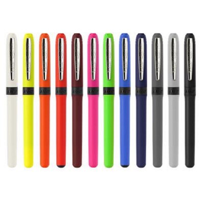 BIC® Rollerball Grip Roller, schwarze Mine, grau/chrom