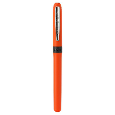 BIC® Rollerball Grip Roller, schwarze Mine, orange/chrom