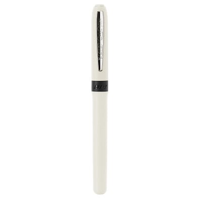 BIC® Rollerball Grip Roller, schwarze Mine, weiß/chrom