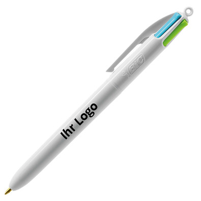 BIC® Kugelschreiber 4 Colours Fashion, weiß