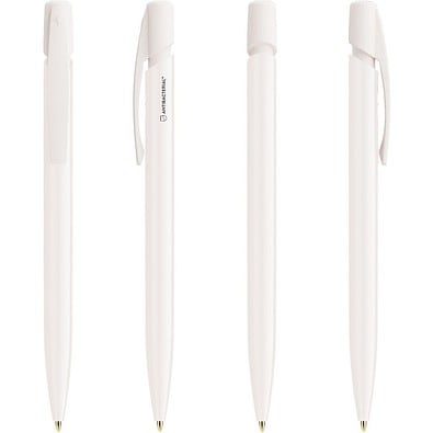 BIC® Media Clic BGUARD™ Antibakterieller Kugelschreiber Antibac. Logo Weiße Wache Blaue Tinte