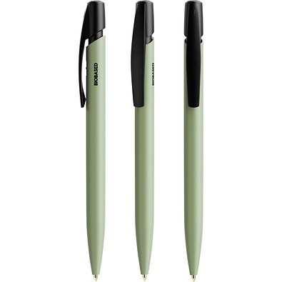 BIC® Media Clic BIO Based Kugelschreiber Grün Blaue Tinte