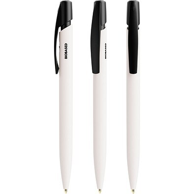 BIC® Media Clic BIO Based Kugelschreiber Weiß Blaue Tinte
