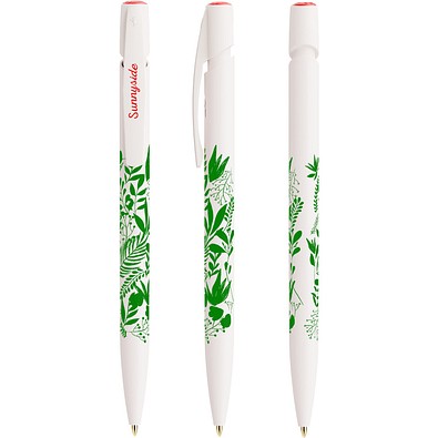 BIC® Media Clic Ecolutions® Kugelschreiber Weiß Recycelt Blaue Tinte