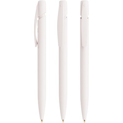 BIC® Media Clic Ecolutions® Kugelschreiber Weiß Recycelt Blaue Tinte