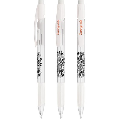 BIC® Media Clic Grip Druckbleistift Gefrostetes Weiß/Gefrostetes Weiß