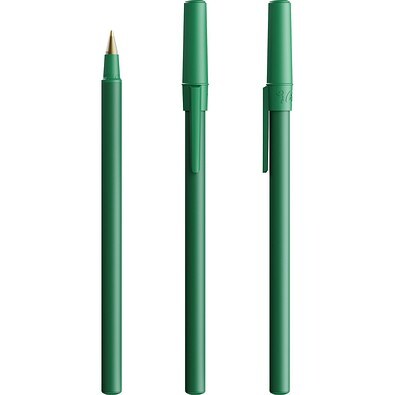 BIC® Round Stic® Ballpen Grün Blaue Tinte