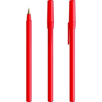 BIC® Round Stic® Ballpen Rot Blaue Tinte