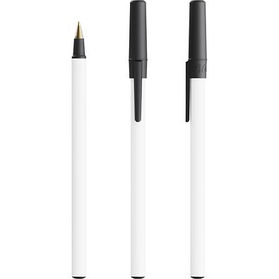 BIC® Round Stic® Ecolutions® ballpen Schwarz Recycelt Blaue Tinte